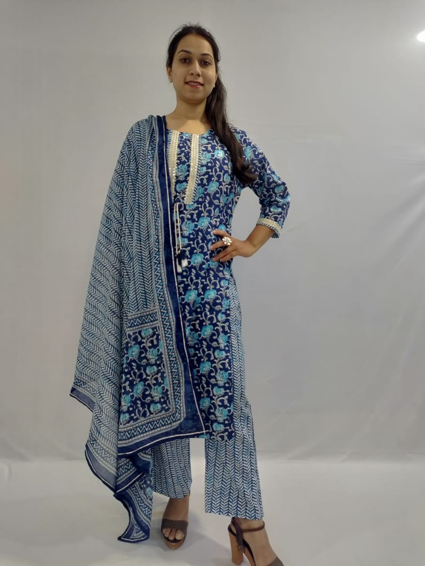 Neetu Kurti, Pant and Dupatta Set