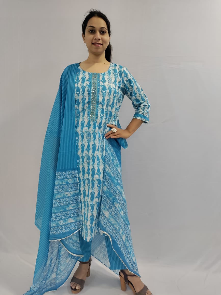 Neetu Kurti, Pant and Dupatta Set