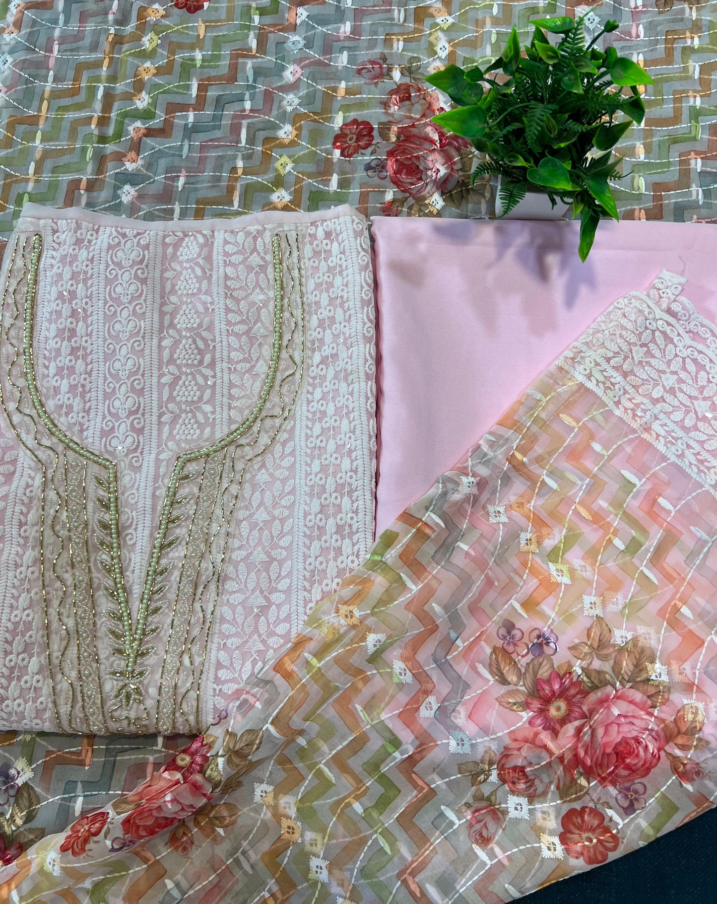 Teena Unstitched Dress Material