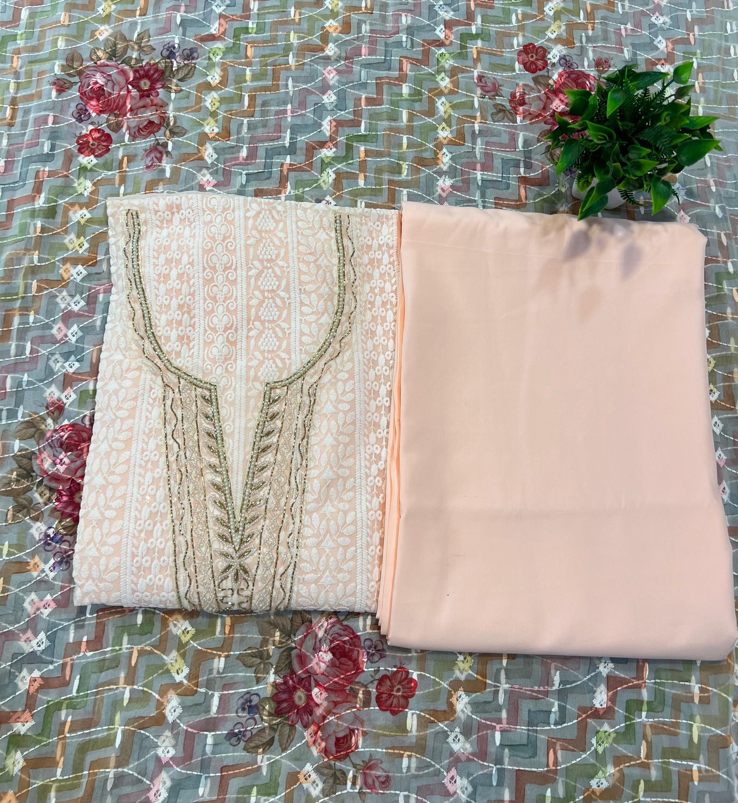 Teena Unstitched Dress Material