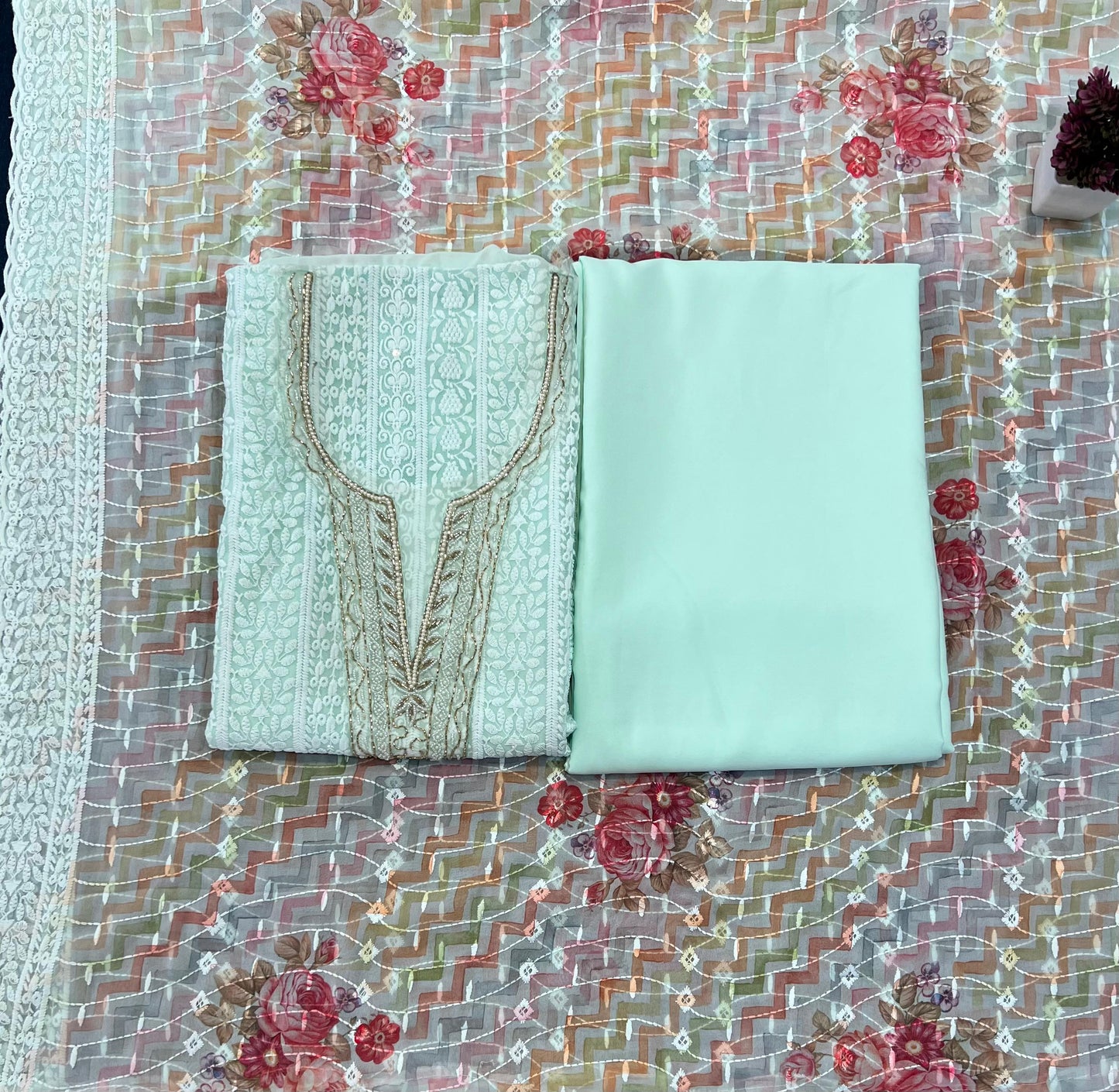 Teena Unstitched Dress Material