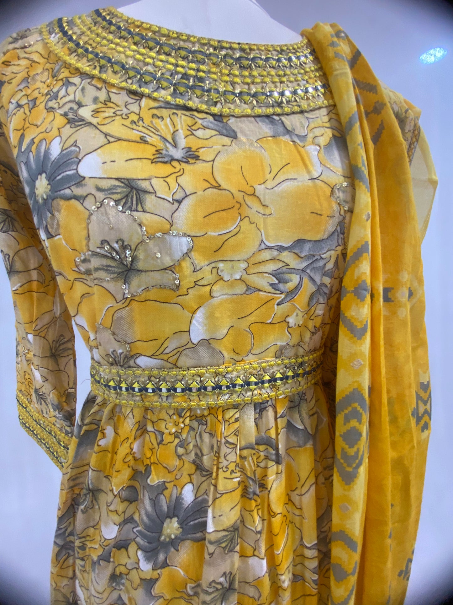 NaziaOne Piece Dress and Dupatta