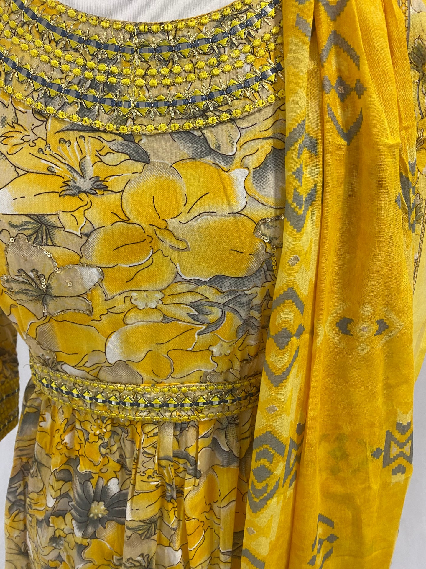 NaziaOne Piece Dress and Dupatta