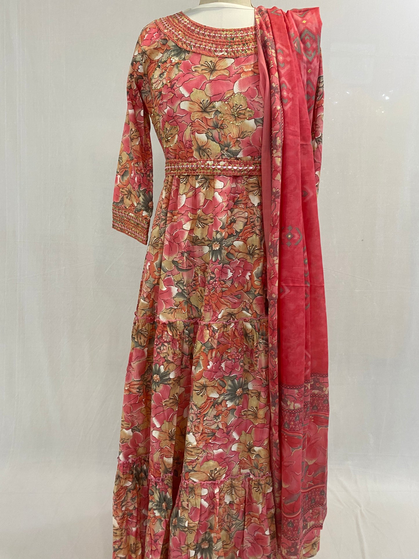 NaziaOne Piece Dress and Dupatta