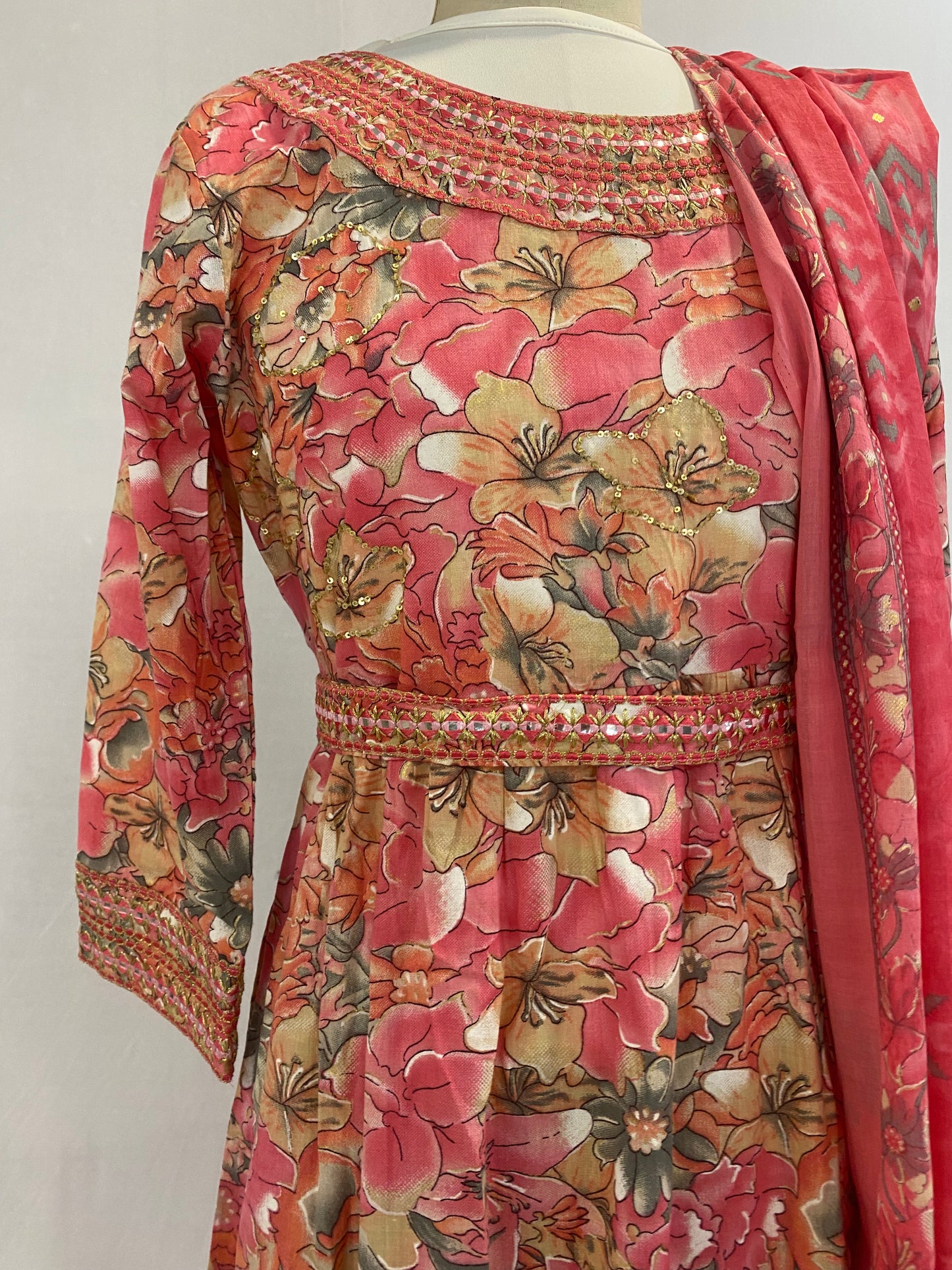 NaziaOne Piece Dress and Dupatta