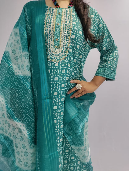 Kurti, Pant and Dupatta Set