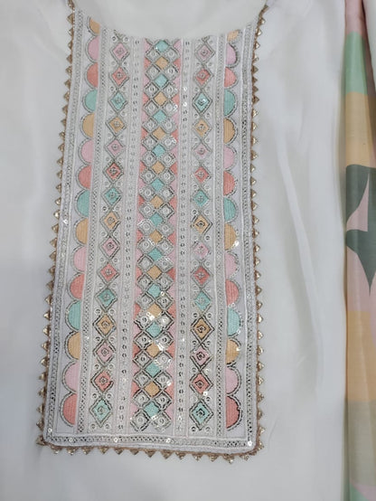 Unstiched Kurti, Bottom and Dupatta