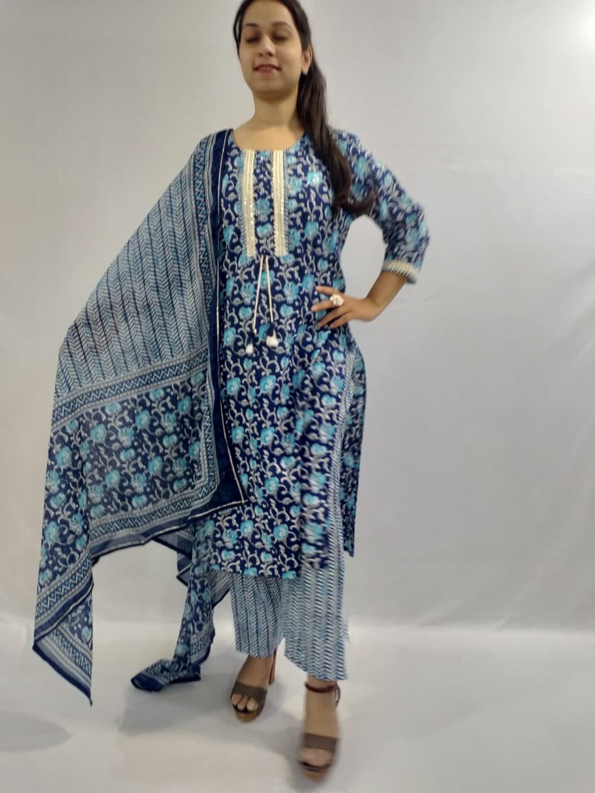 Kurti, Pant and Dupatta Set