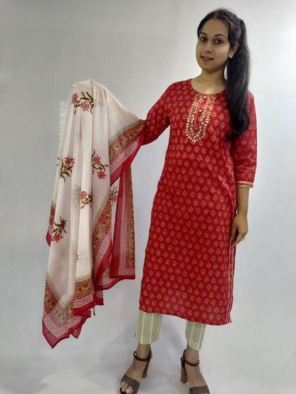 Kurti, Pant and Dupatta Set