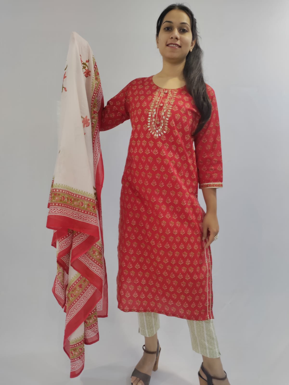 Kurti, Pant and Dupatta Set