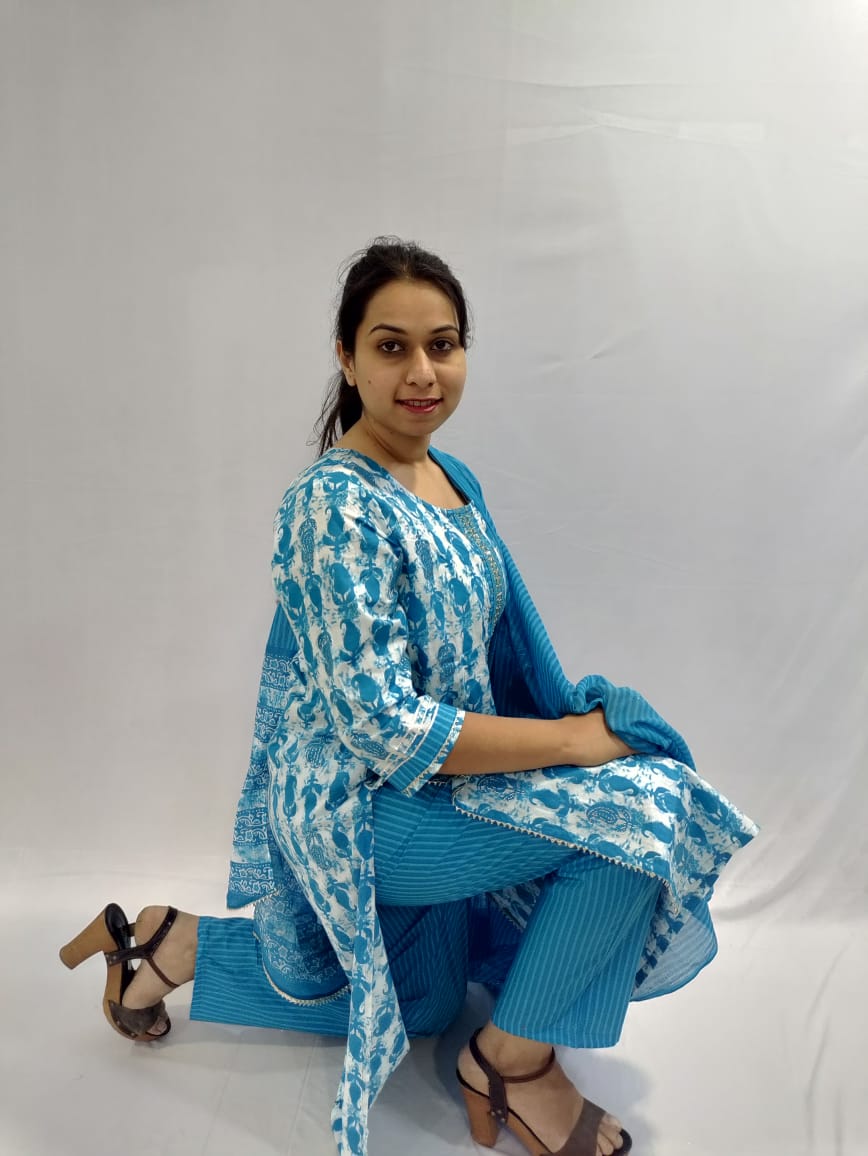 Kurti, Pant and Dupatta Set