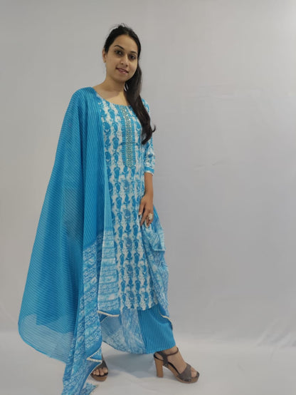 Kurti, Pant and Dupatta Set