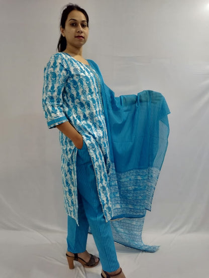 Kurti, Pant and Dupatta Set