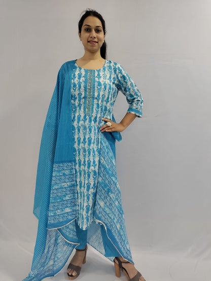 Kurti, Pant and Dupatta Set