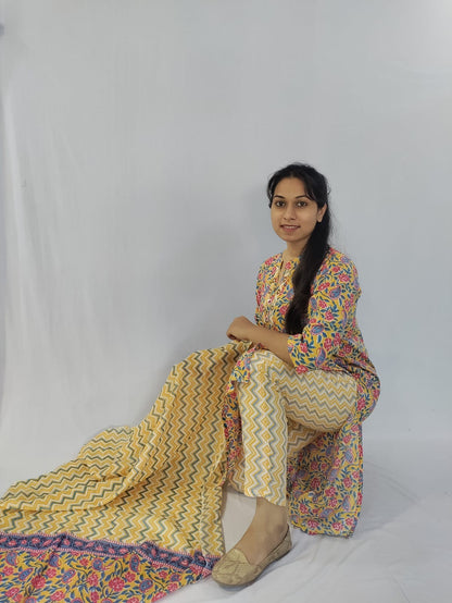 Kurti, Pant and Dupatta Set