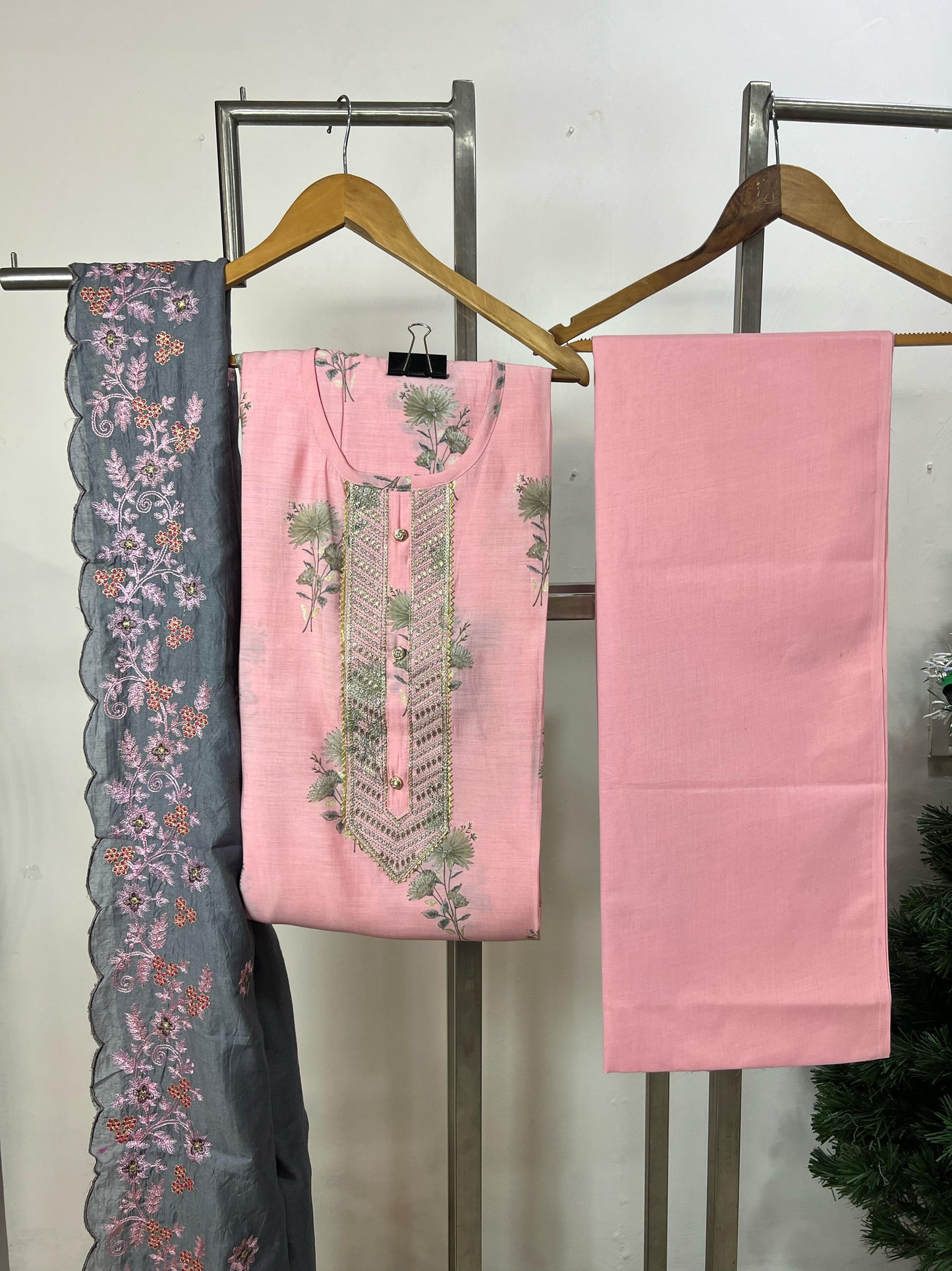 Unstiched Top, Bottom and Dupatta