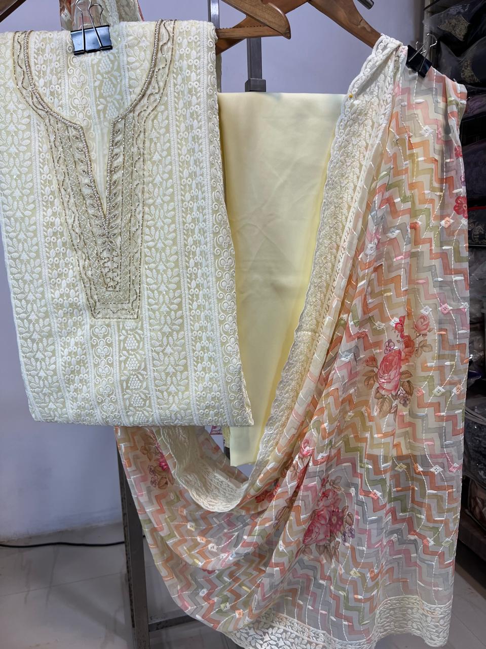 Teena Unstitched Dress Material