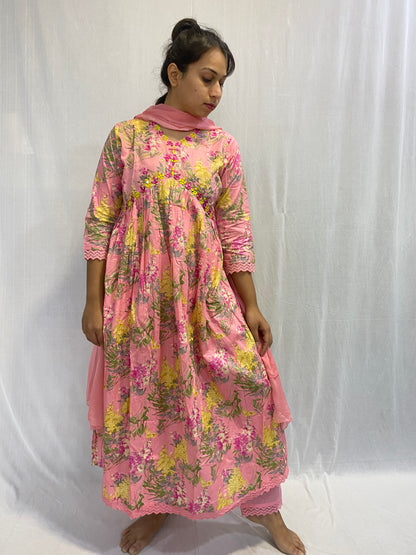 Kurti, Plazo Pant and Dupatta Set