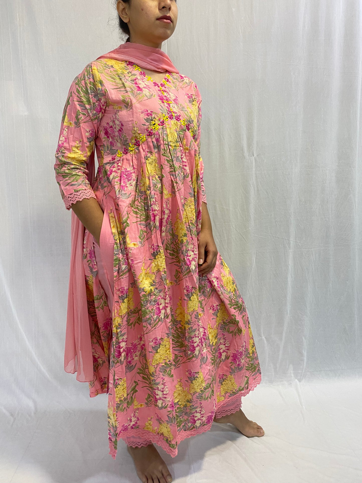 Kurti, Plazo Pant and Dupatta Set