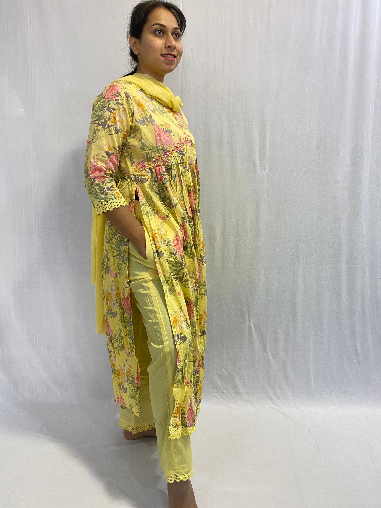 Kurti, Plazo Pant and Dupatta Set