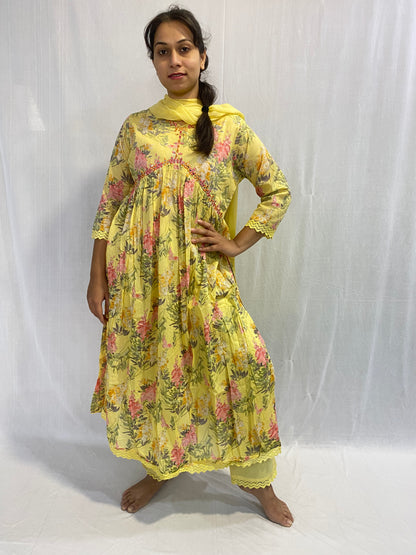 Kurti, Plazo Pant and Dupatta Set