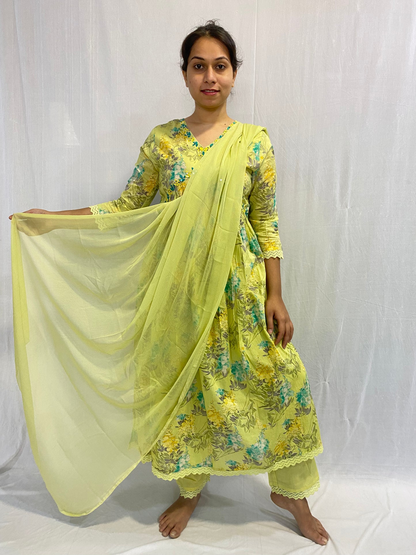 Kurti, Plazo Pant and Dupatta Set