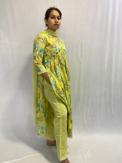 Kurti, Plazo Pant and Dupatta Set