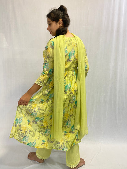 Kurti, Plazo Pant and Dupatta Set