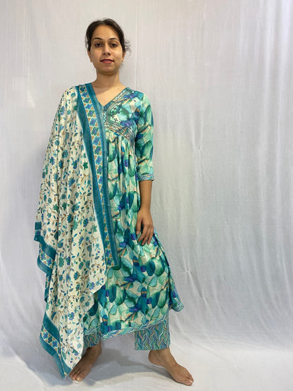 Kurti, Pant and Dupatta Set