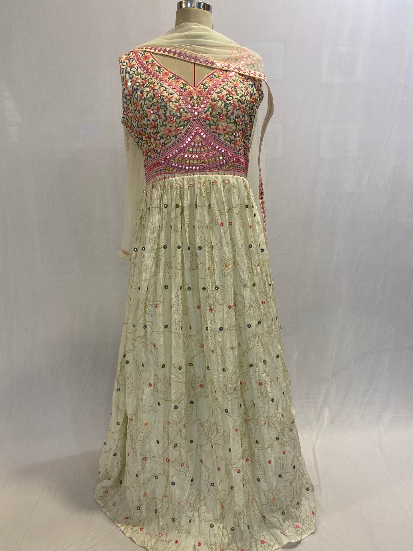 One Piece Dress with Dupatta