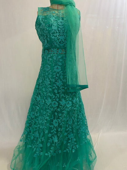 One Piece Dress with Dupatta