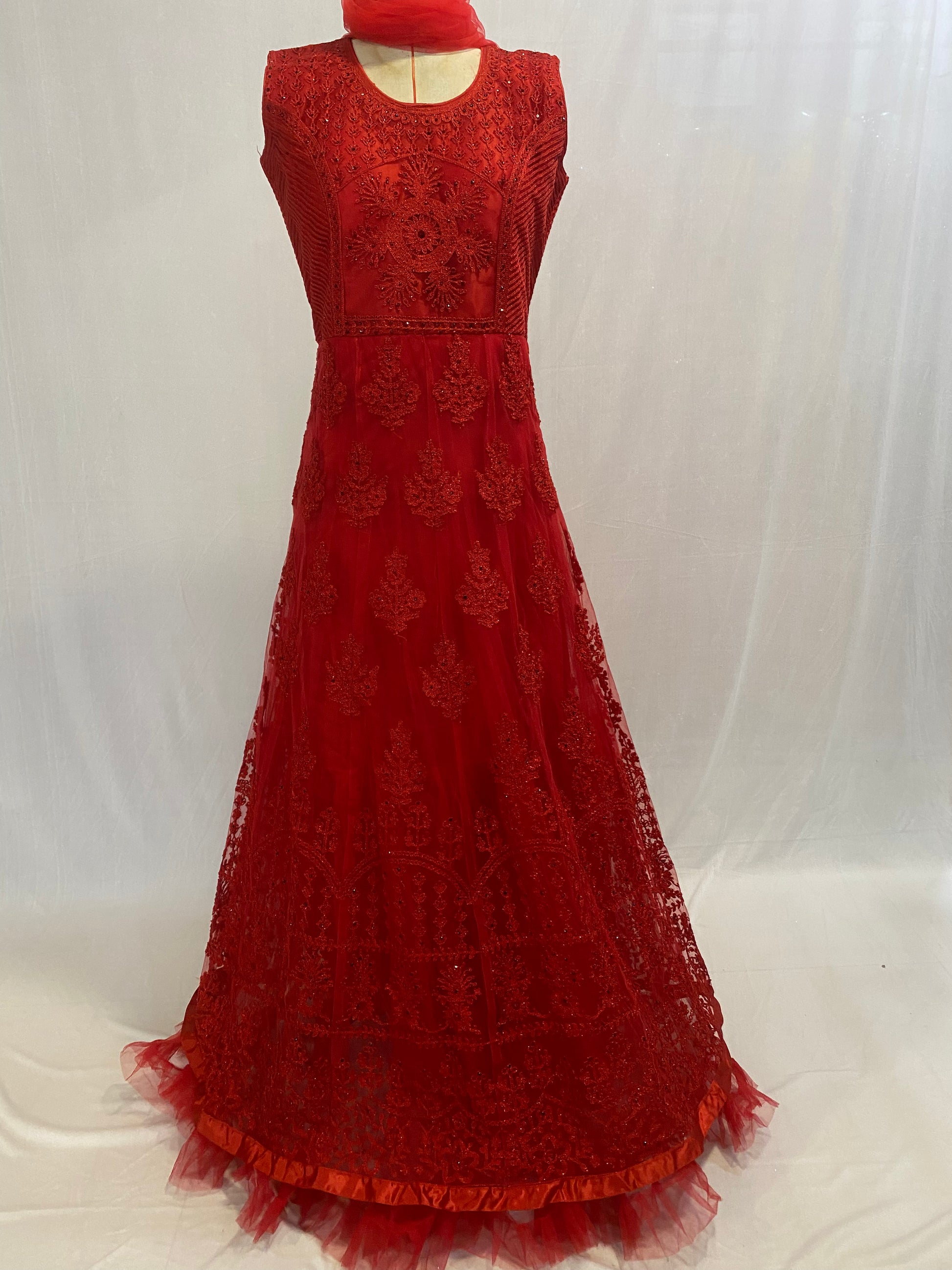 One piece dress with dupatta sales