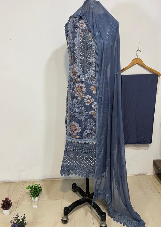 Tara Un-Stitched Dress Material