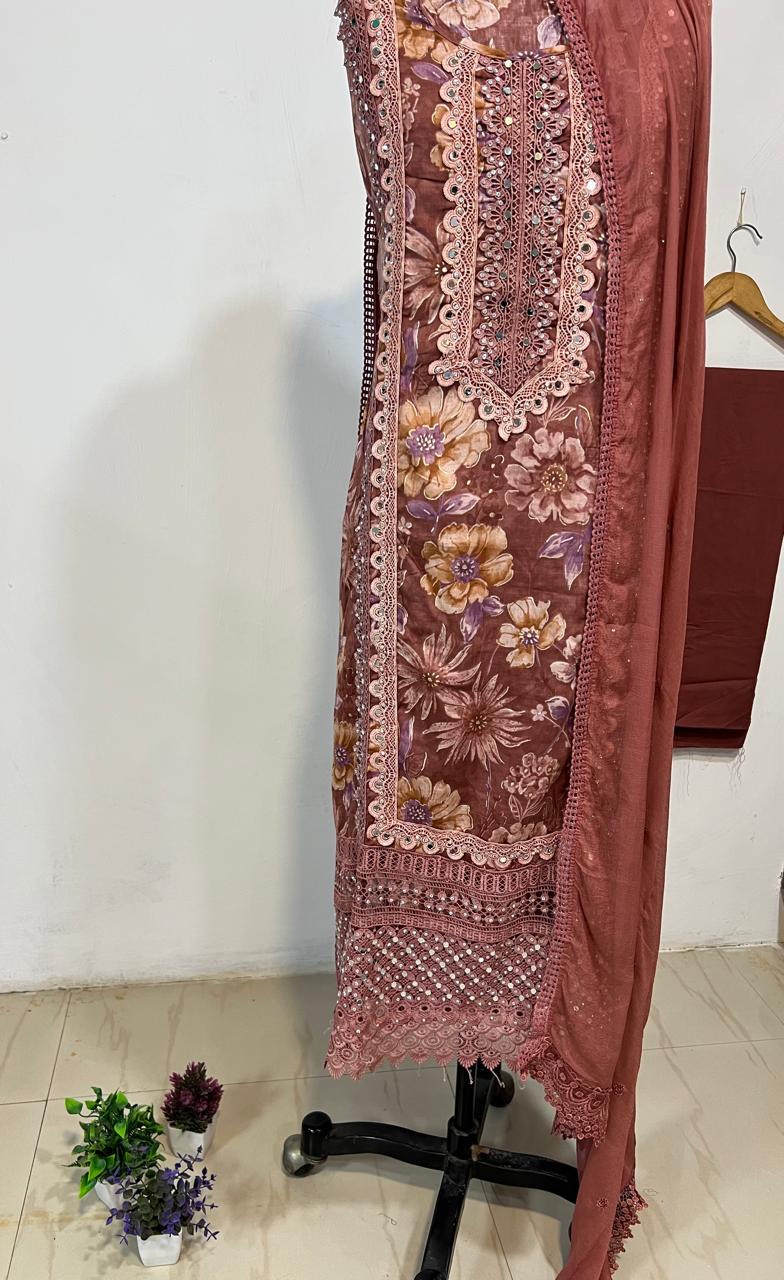 Tara Un-Stitched Dress Material